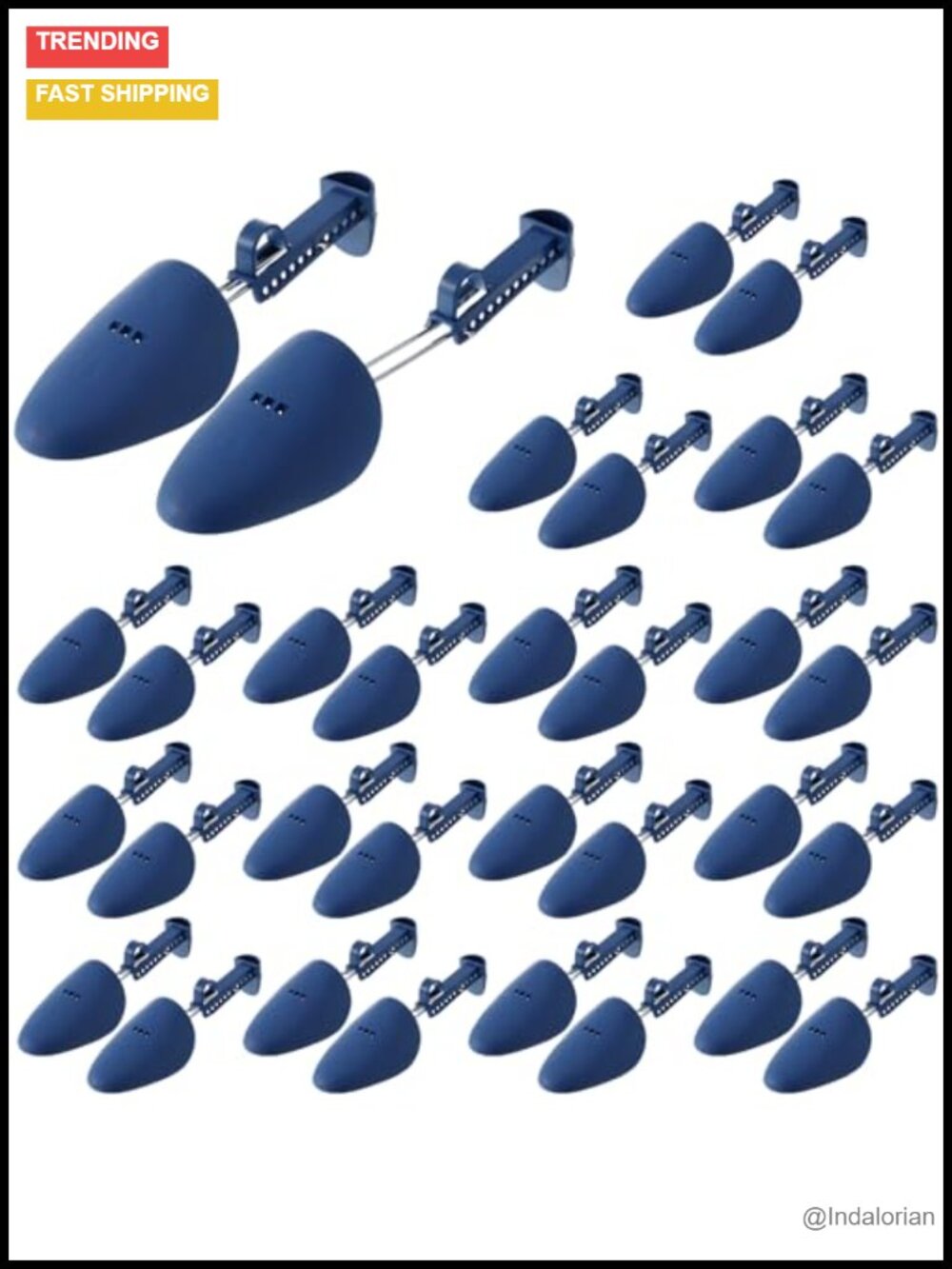 20 Pairs Plastic Shoe Trees Adjustable Shoe Boot Holders Shoe Stretcher for
